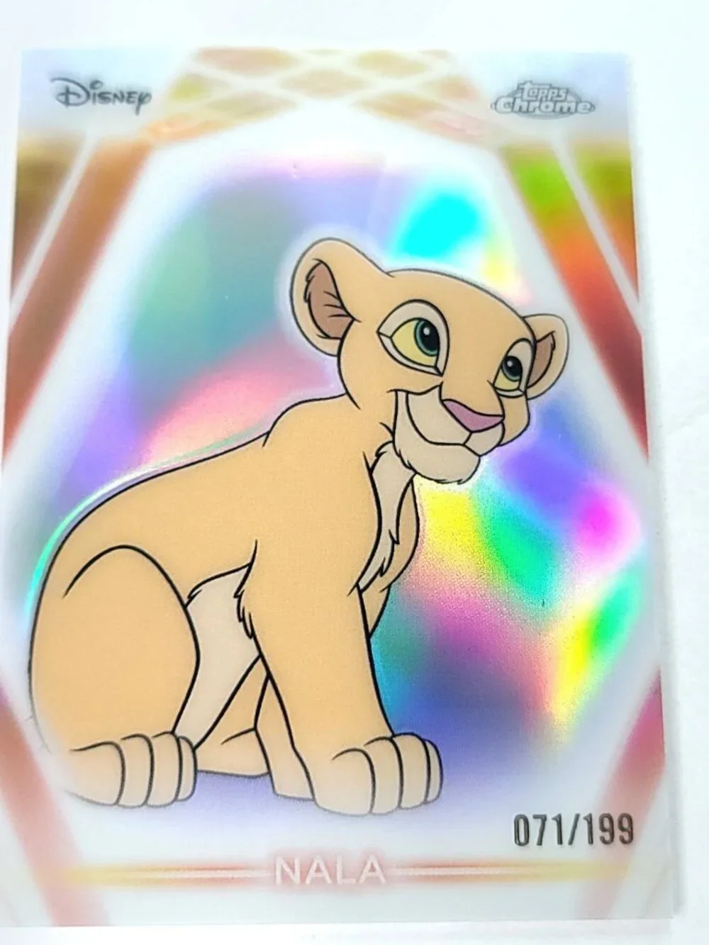 Nala Topps 2026 Disney Neon Holo Chrome Refractor Limited 071/199 CNE